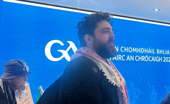 Eoghan Ó Ceannabháin inside Croke Park with the occupation 28 Feb 2026