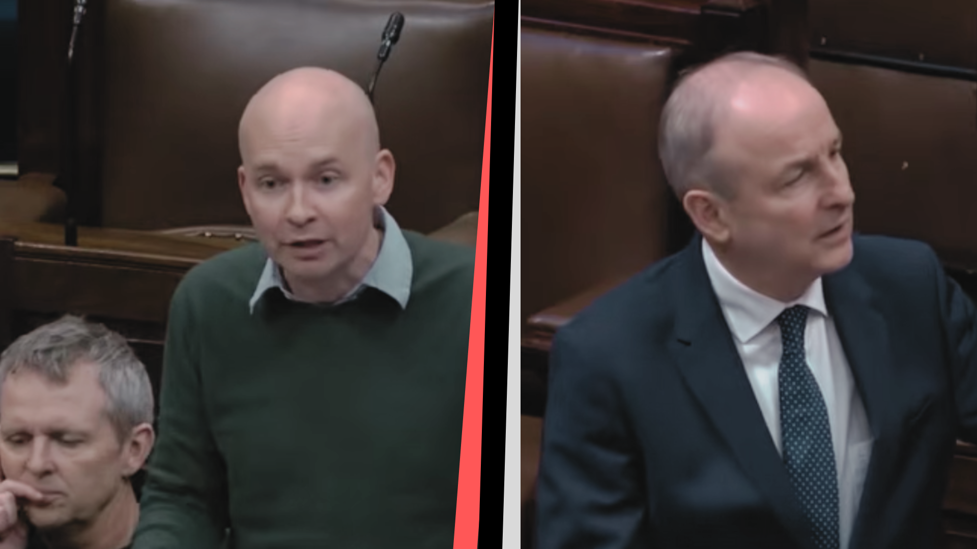 Paul Murphy Questions Micheál Martin in the Dáil. Martin can't answer.