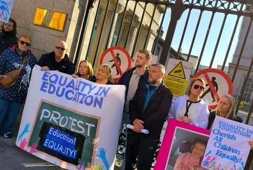 Equality In Education protest at the Department of Education