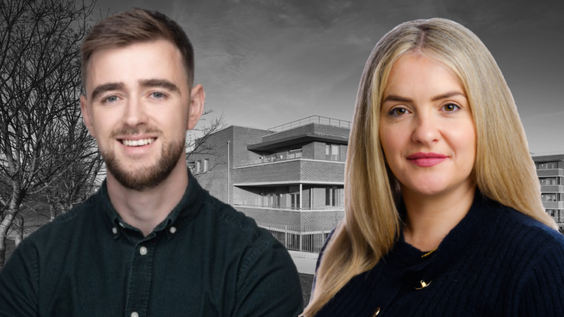 Councillors Conor Reddy and Hazel De Nortin