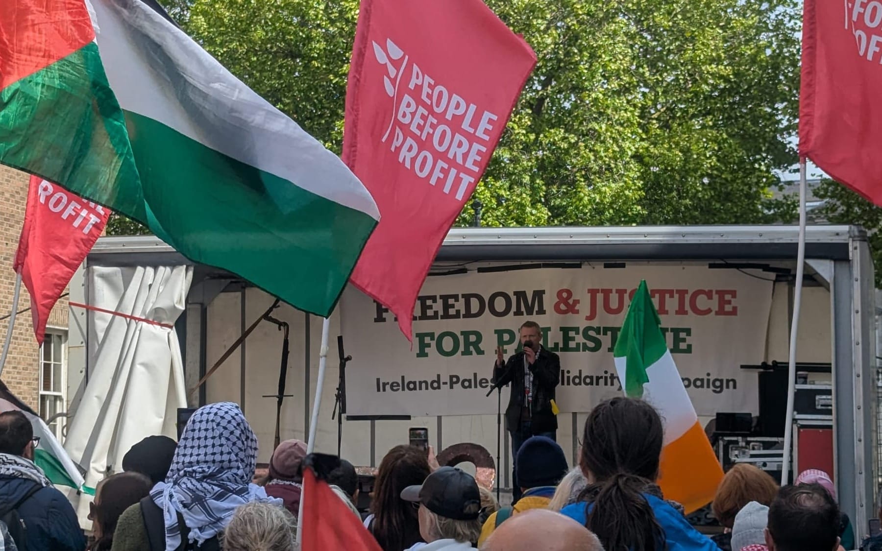 People Before Profit TD Richard Boyd Barrett mover of the Sanctions