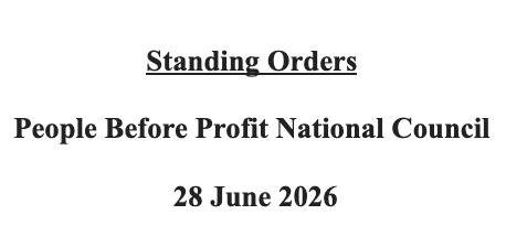 Standing Orders