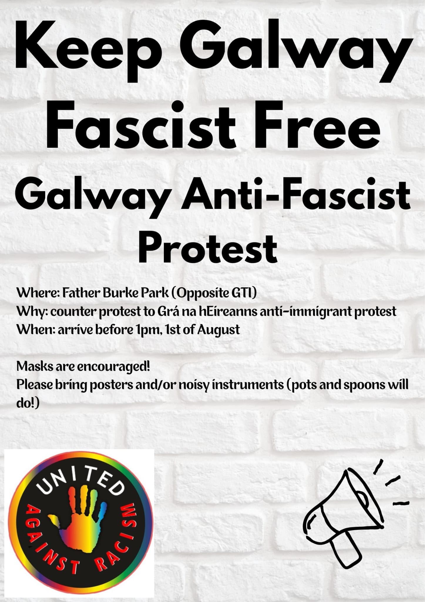 Galway Anti-Fascist Protest Today