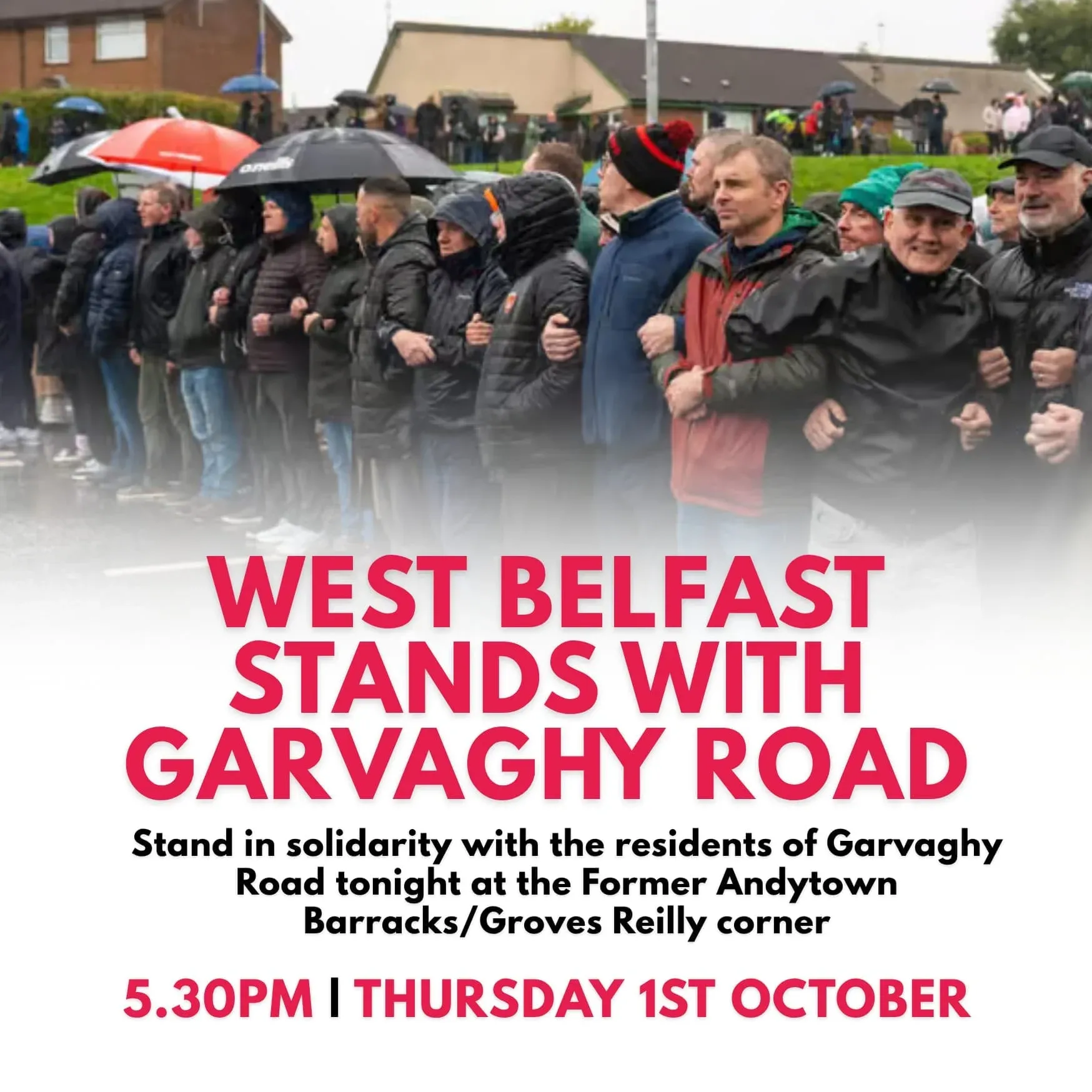 Carroll: West Belfast Rally to Stand with Garvaghy Road Residents