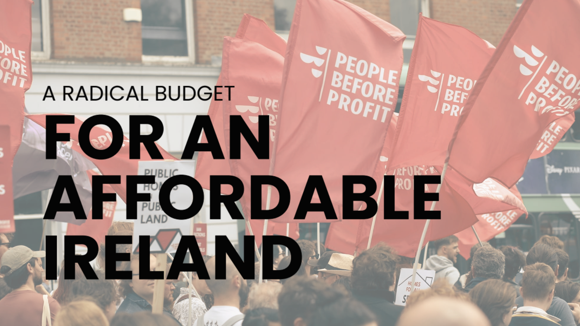 People Before Profit launch Alternative Budget 2027 - "For an Affordable Ireland - Tax the Multi-Millionaires"