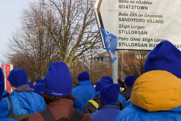 CWU members on a Day of Action at Covalen in Sandyford. 10 Dec 2025