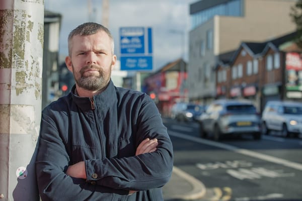 Gerry Carroll in West Belfast