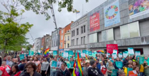 400+ people assemble in Cork to push away the far-right in a wildly successful show of solidarity with workers and trans lives